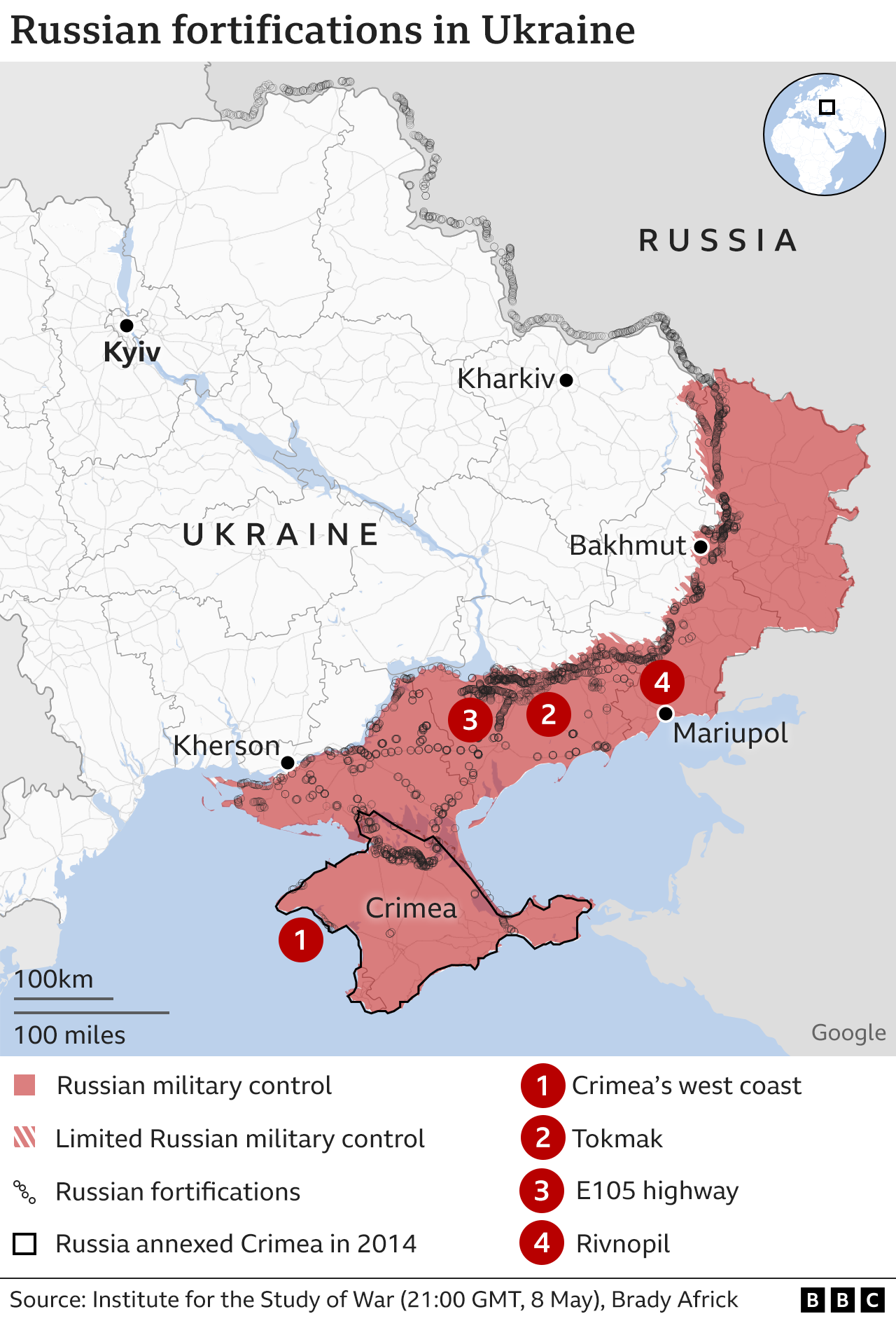 Ukraine War Satellite Images Reveal Russian Defences Before Major    129783883 Ukraine Control Fortificationsv2 2x Nc 