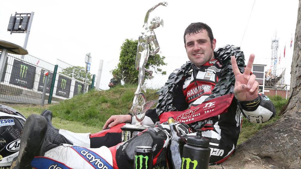 Michael Dunlop after a record-breaking win in 2016
