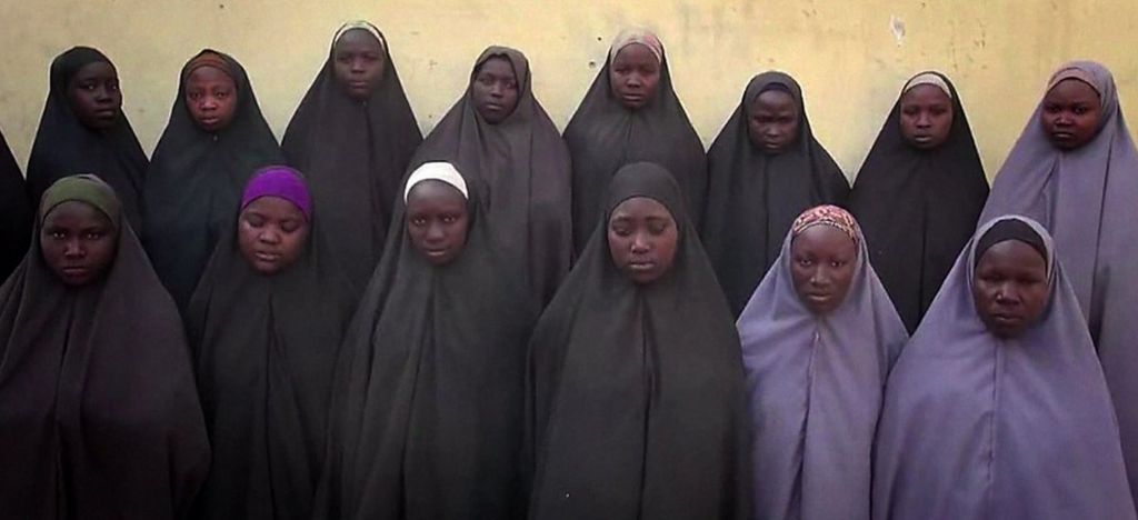 College Girls Kidnap Sex Videos - Nigeria Chibok girls shown alive in Boko Haram video - BBC News