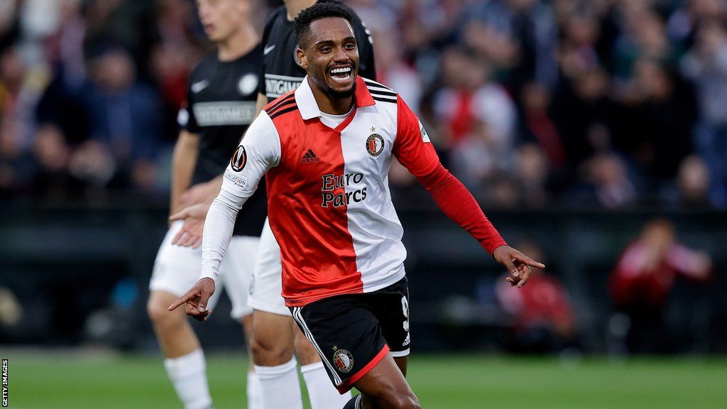 Danilo celebrates with Feyenoord