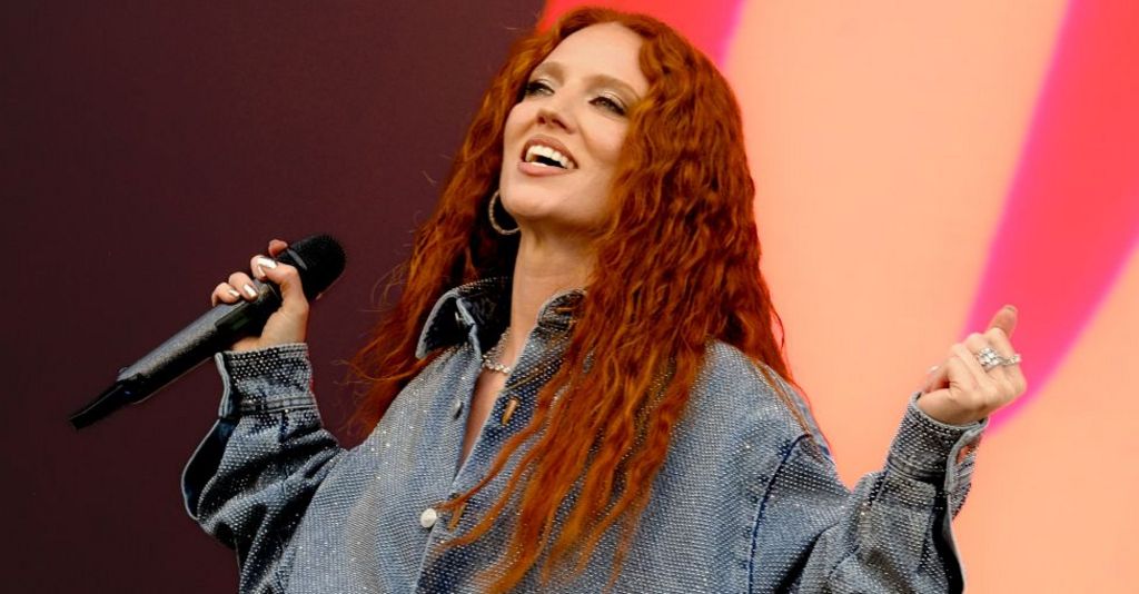 English singer and songwriter Jessica Hannah Glynne, known professionally as Jess Glynne, performs live on stage at the Isle of Wight Festival.