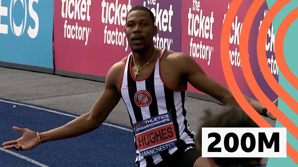 UK Athletics Championships: Zharnel Hughes cruises to UK Championships 200m victory