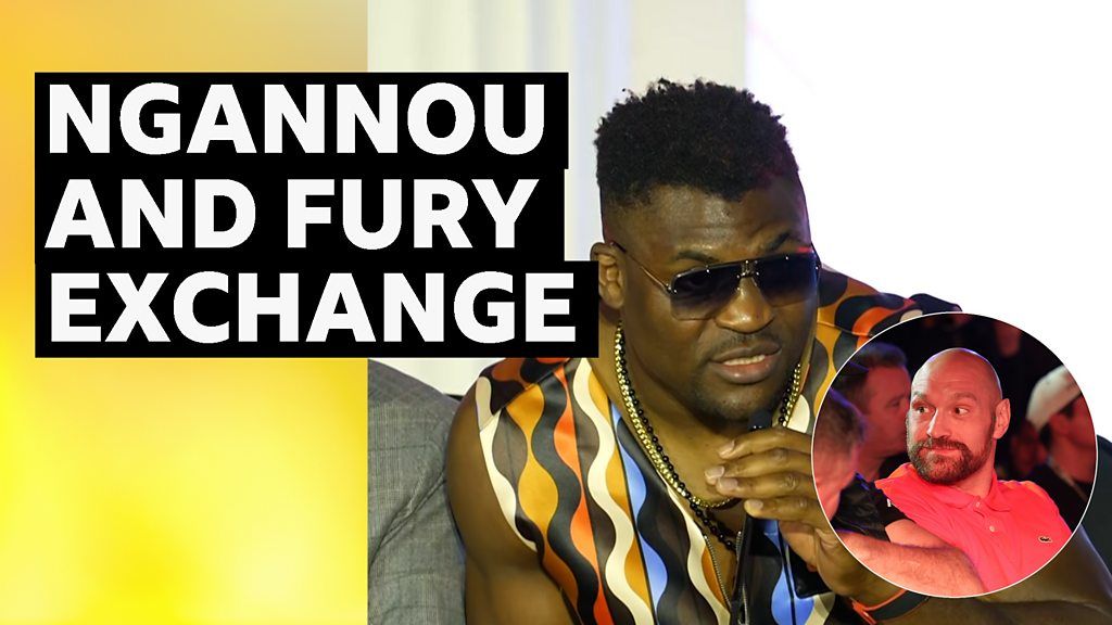 Ngannou & Fury exchange barbs at news conference