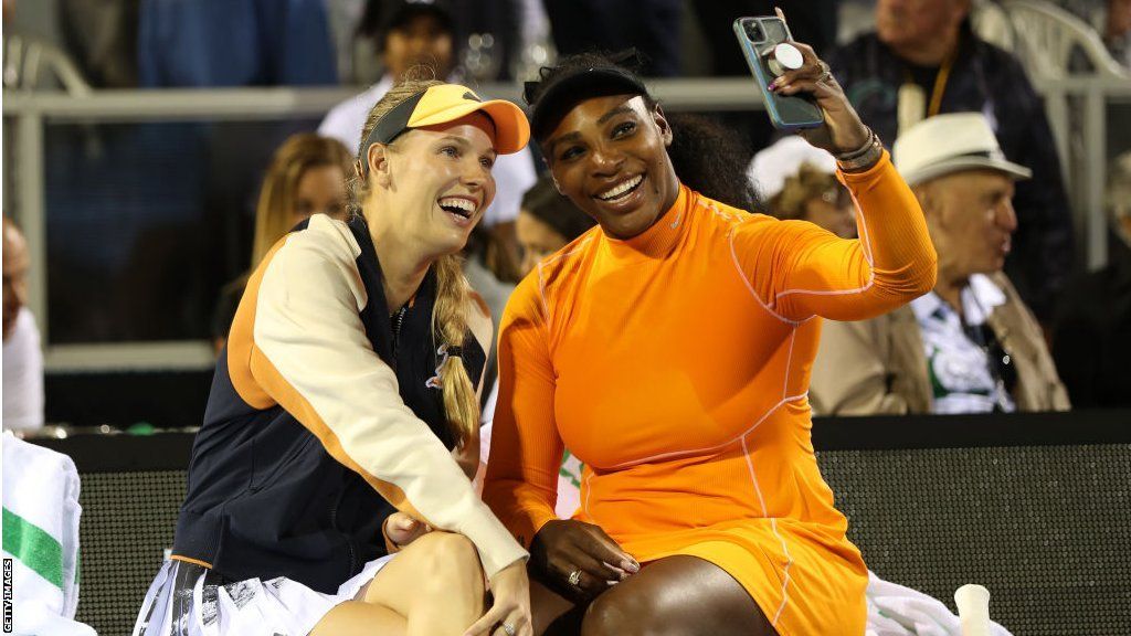 Caroline Wozniacki and Serena Williams