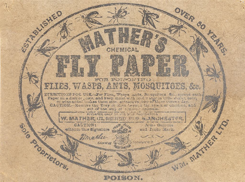 Mather's Arsenical Fly Paper, exhibit in the Seddons' poisoning trial, 1912