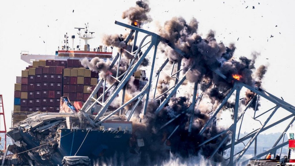 Still trapped on Baltimore ship, weeks after bridge collapse - BBC.com