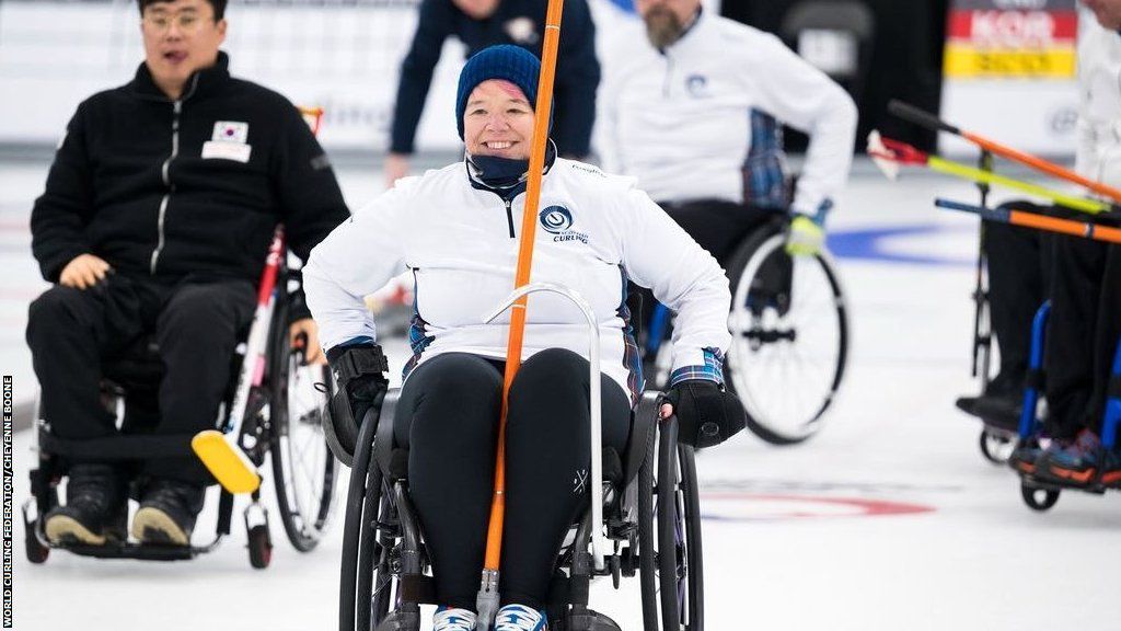 Jo Butterfield joined the British wheelchair curling squad last year