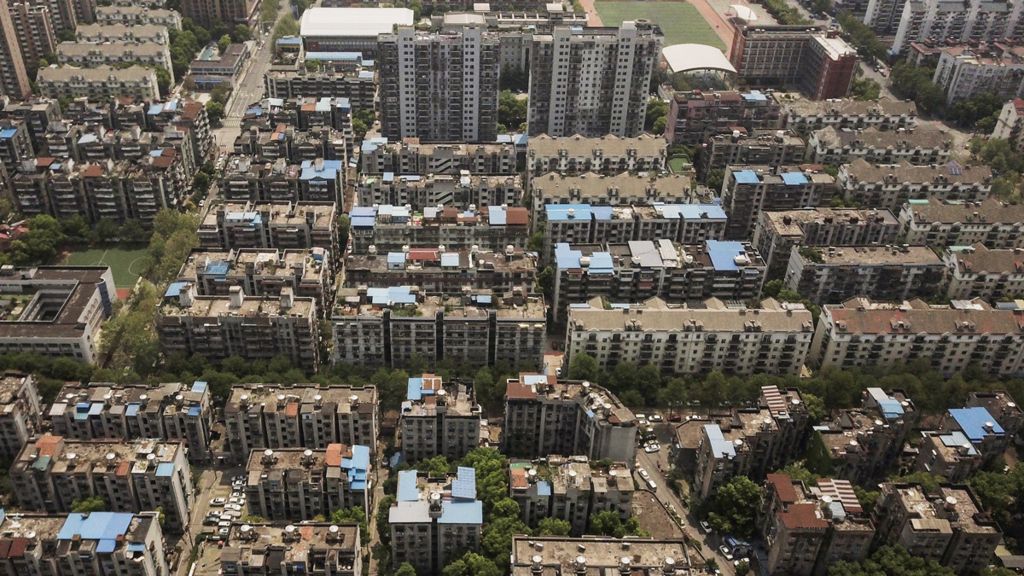 Residential housing blocks, Wuhan, China - April 2020