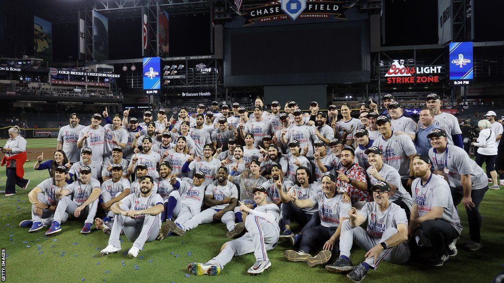 Texas Rangers win their first-ever World Series title, beating the