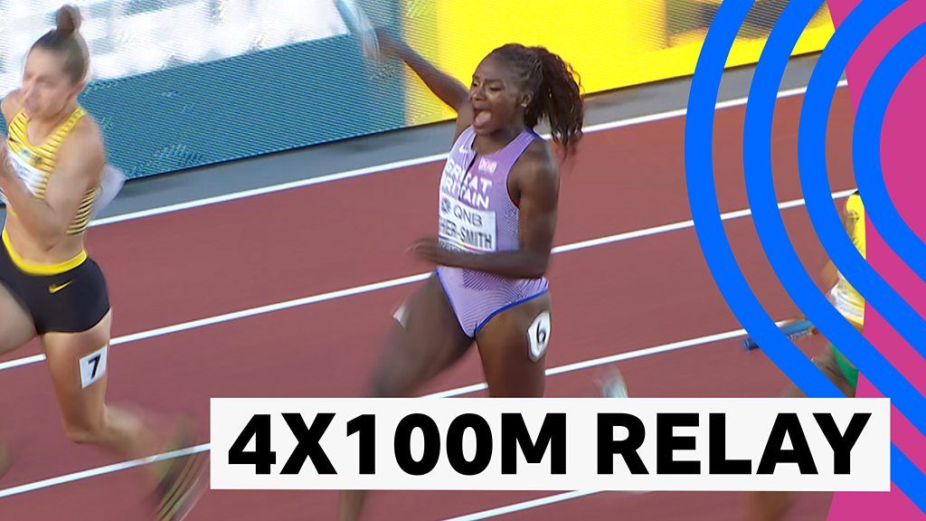 World Athletics Championships: GB miss out on 4x100m relay medal after Asher-Smith injury
