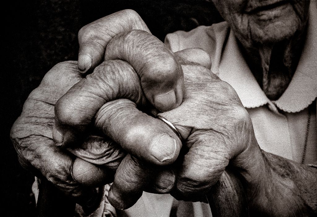 Hands of Tim Booth's grandmother - Molly Booth