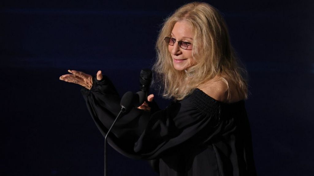 Barbra Streisand performs onstage during the 98th Oscars at Dolby Theatre on March 15, 2026 in Hollywood, California