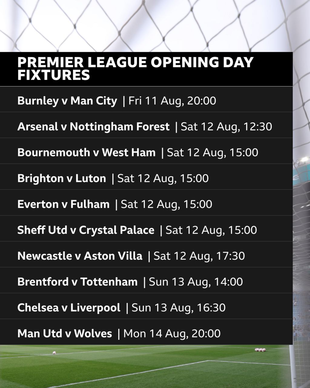 Liverpool fixtures store bbc