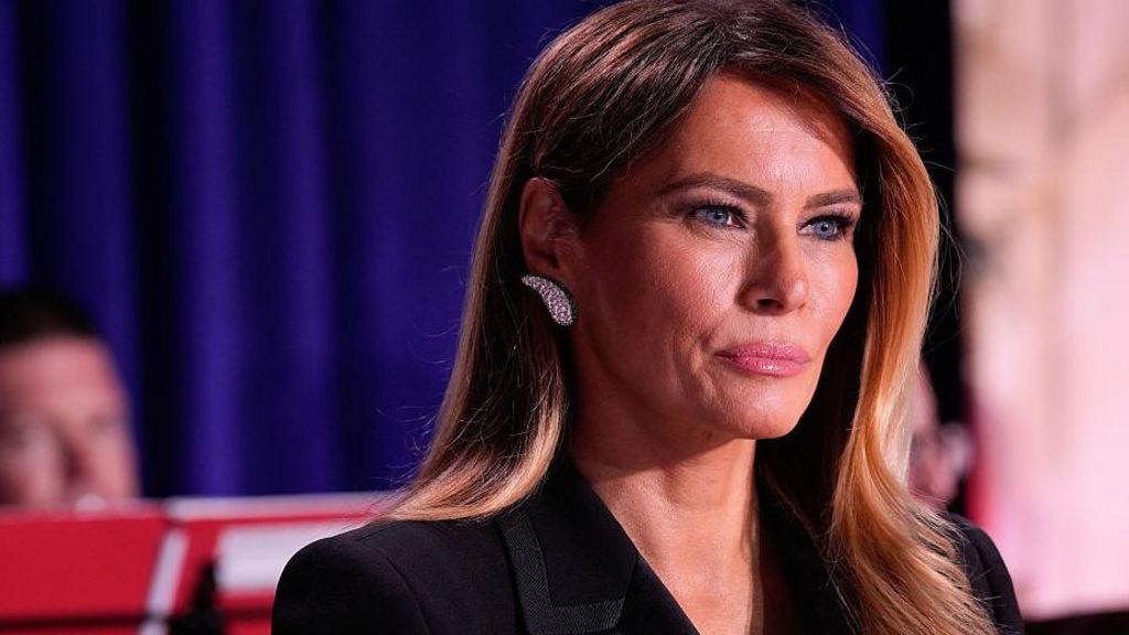 Melania Trump attends the annual White House Correspondents' Association dinner at a hotel in Washington DC
