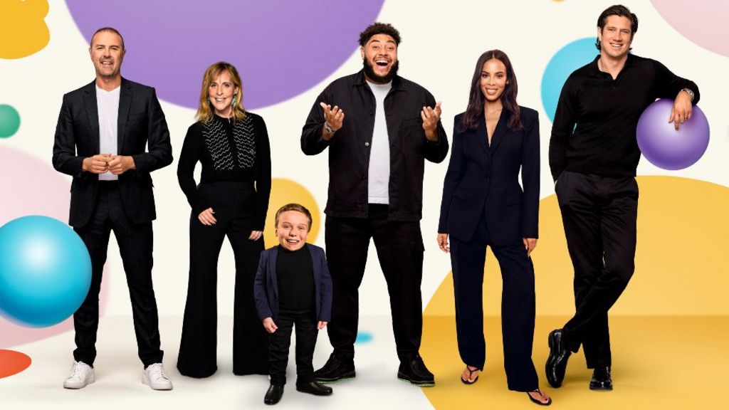 Paddy McGuinness, Mel Giedroyc, Lenny Rush, Big Zuu, Rochelle Humes, Vernon Kay