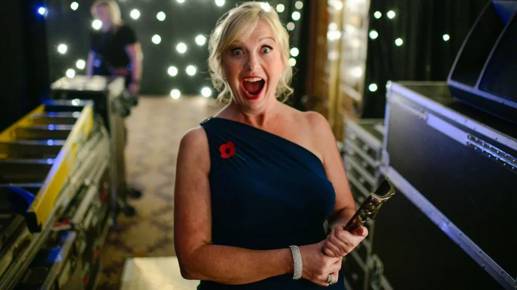 Carol Kirkwood, British Academy Scotland Awards at the DoubleTree by Hilton Hotel Glasgow Central.Date: Sunday 3 November 2019.Venue: DoubleTree by Hilton Hotel Glasgow Central