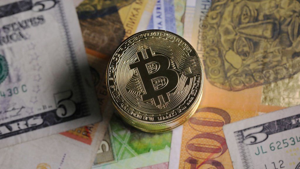 Bitcoin on bank notes