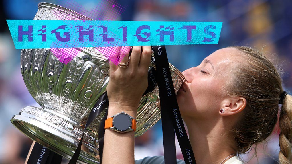 Kvitova beats Ostapenko to win Eastbourne title