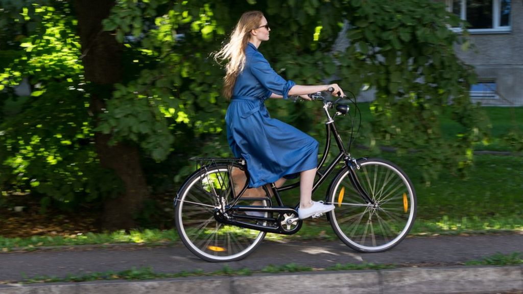 riding bike on footpath