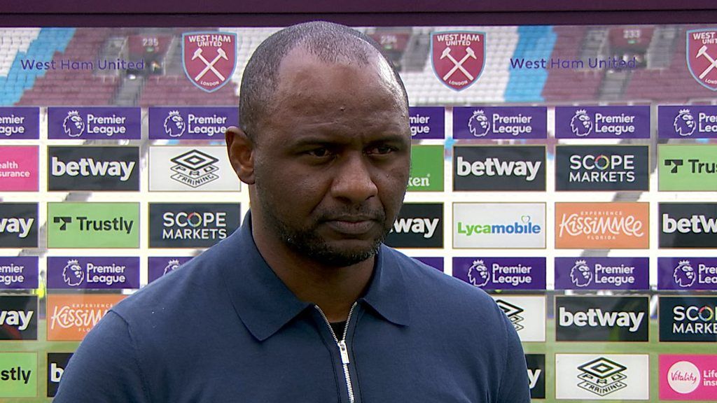 West Ham 2-2 Crystal Palace: Patrick Vieira 'really satisfied' with ...