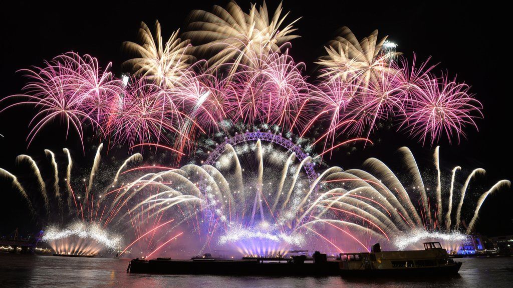 London New Year fireworks