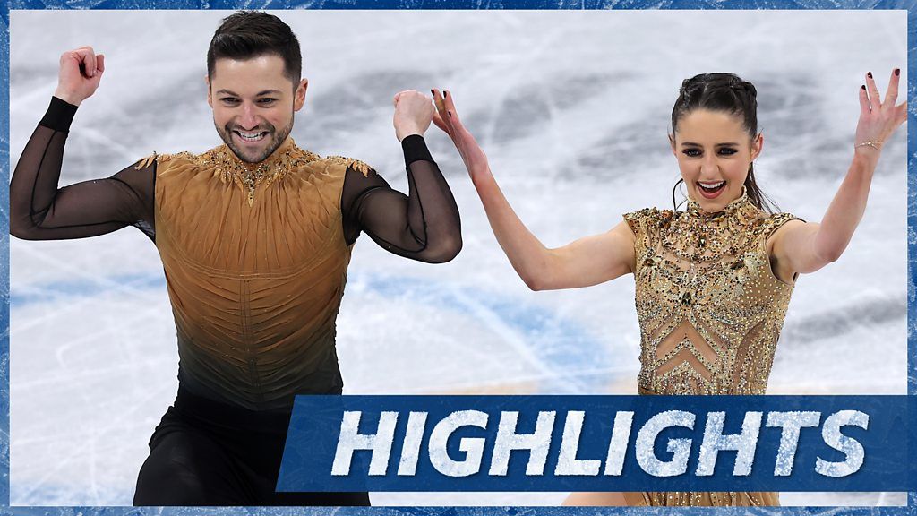 Winter Olympics: Team GB's Lewis Gibson and Lilah Fear finish in ice dance top 10