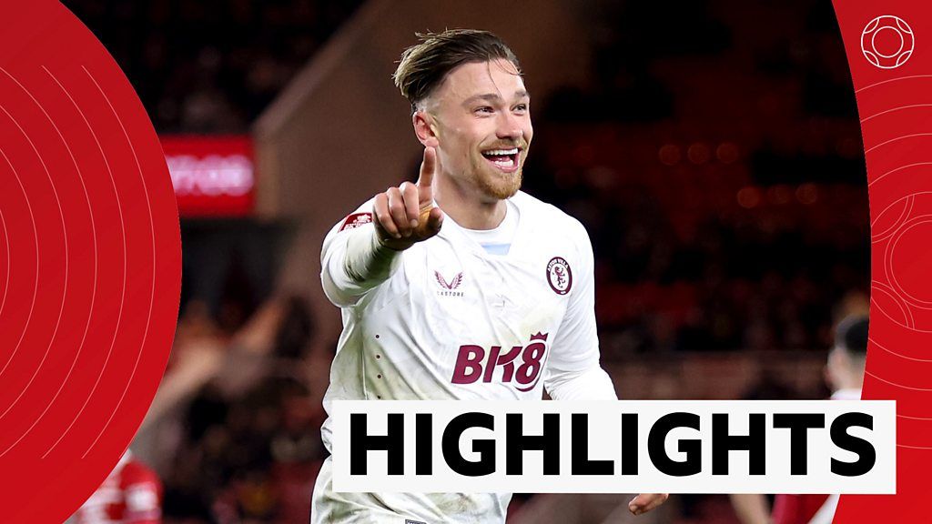 FA Cup: Aston Villa into fourth round thanks to late Matty Cash winner at Middlesbrough