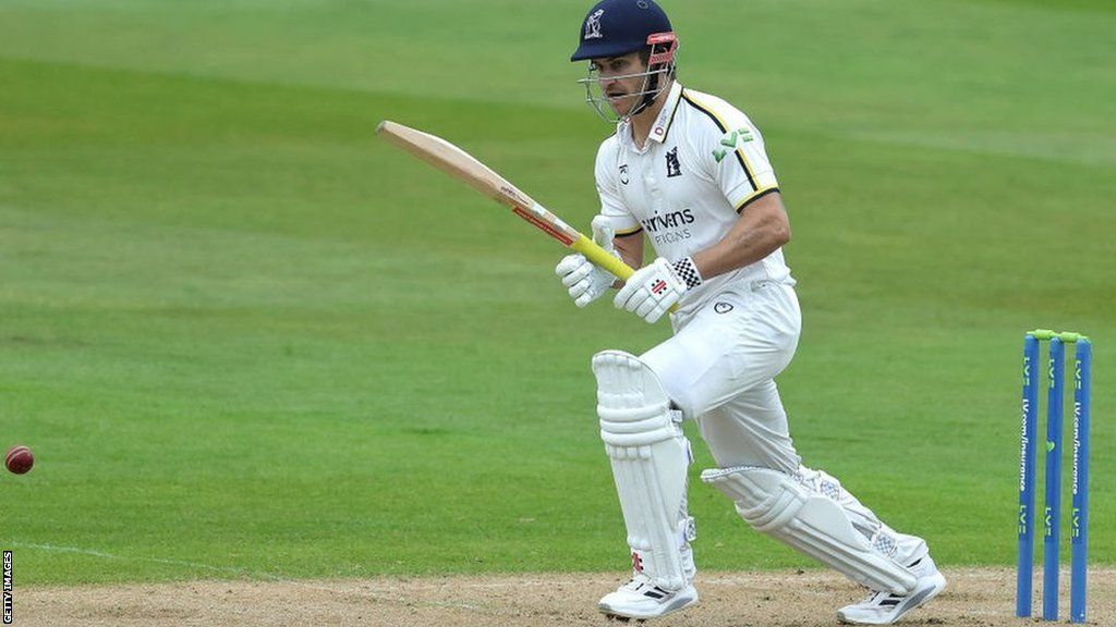 Warwickshire's Sam Hain hit his fifth first-class fifty of the season - and has three times before gone to make a century