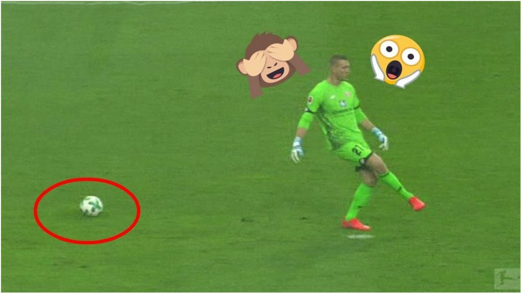 Goalkeeper fail as he misses the ball and kicks thin air BBC Newsround