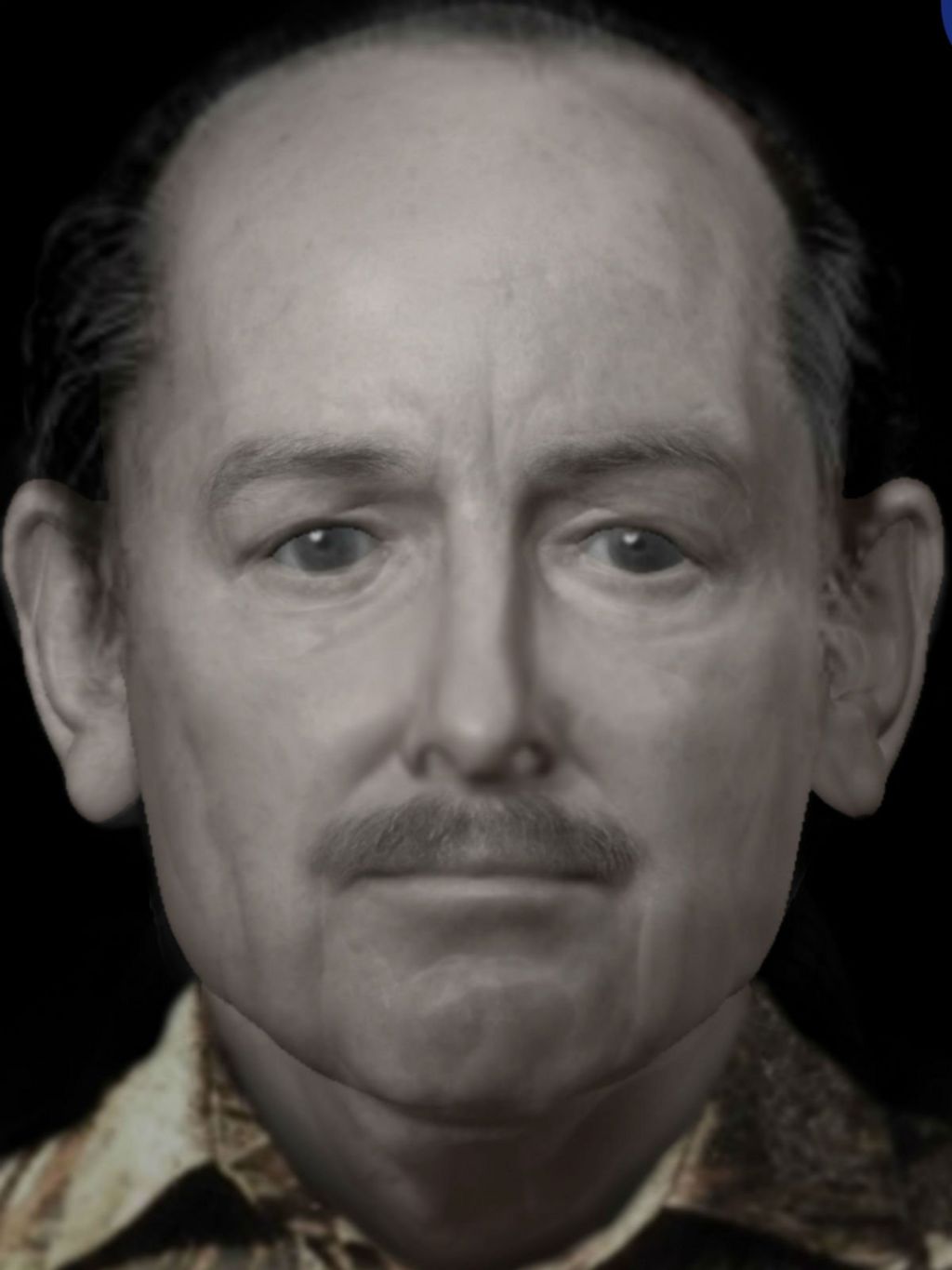 An artist's interpretation of the man who was killed in 1991