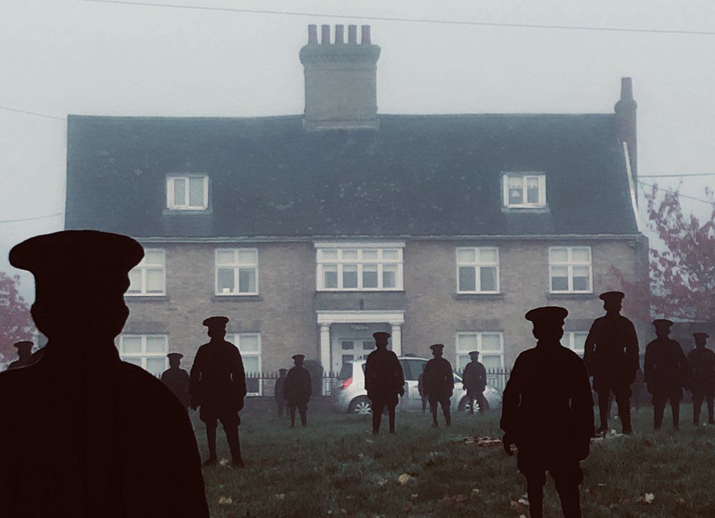 Soldier silhouettes in Haughley