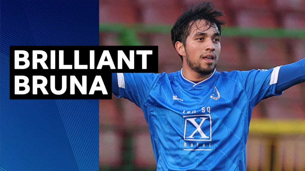Midfielder Bruna scores superb goal from own half