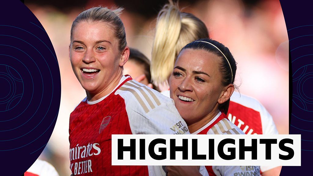 WSL: Arsenal 2-1 Aston Villa highlights