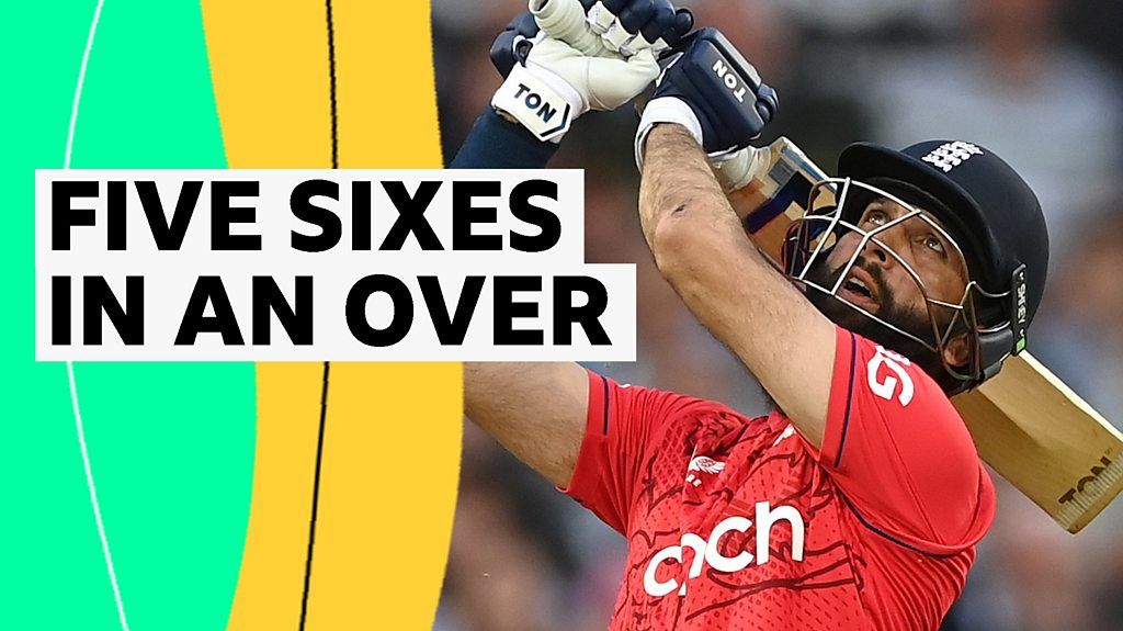 England v South Africa T20: England hit five sixes in one over