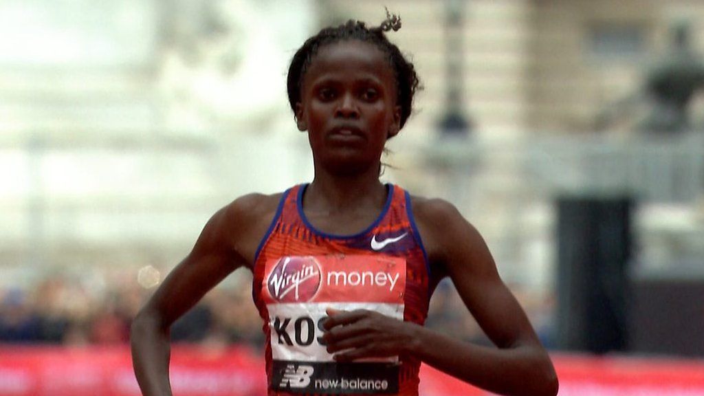 London Marathon: Brigid Kosgei Wins Women's Elite Race - BBC Sport