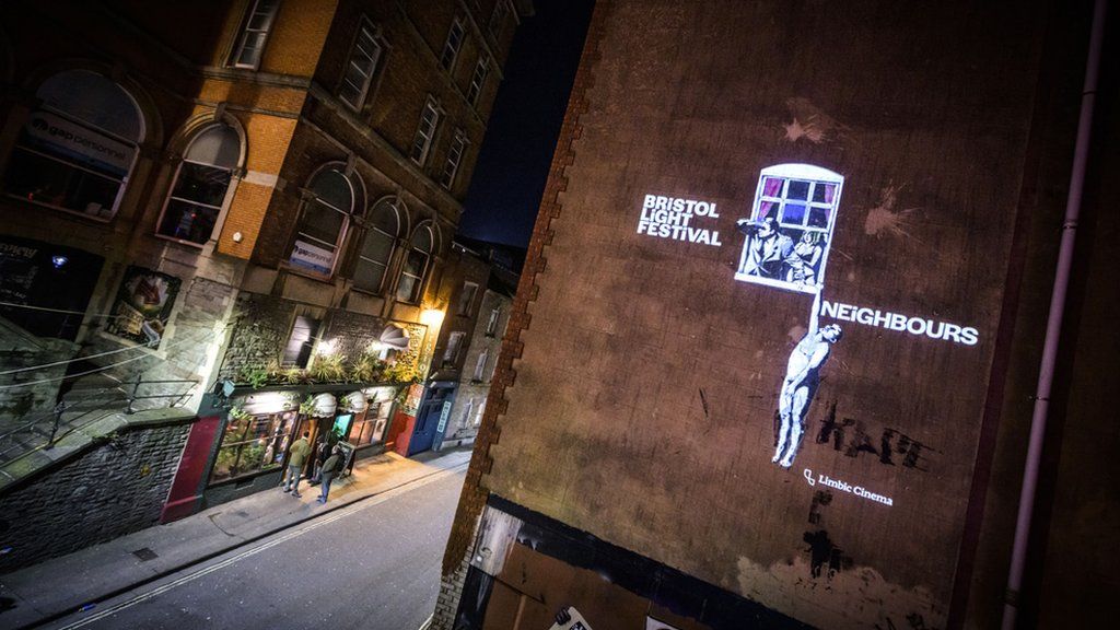 Bristol Light Festival: City lit by interactive lights - BBC News