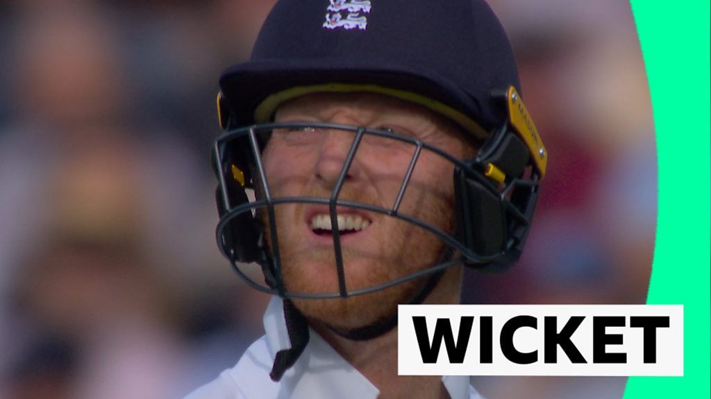 England v New Zealand: Captain Stokes falls for 54
