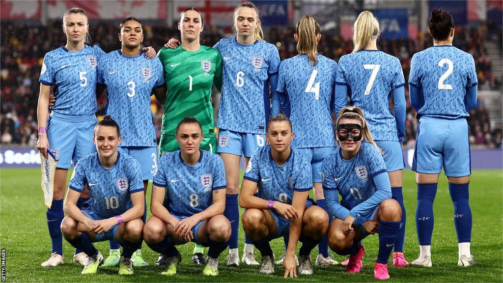 England team photo before Australia