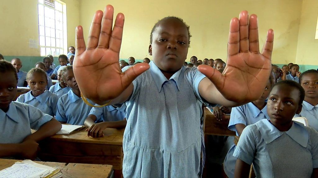 A school child in Kenya