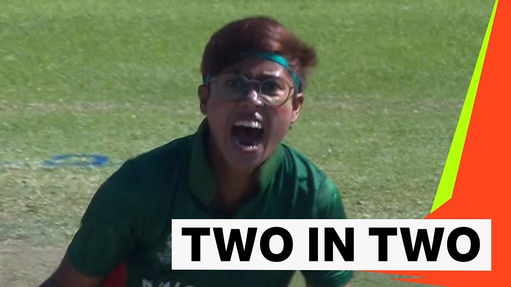 Bangladesh’s Fahima gets two wickets in two balls