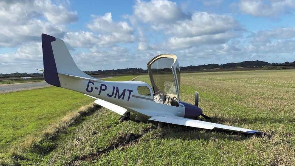 A plane crashed at Little Snoring in Norfolk