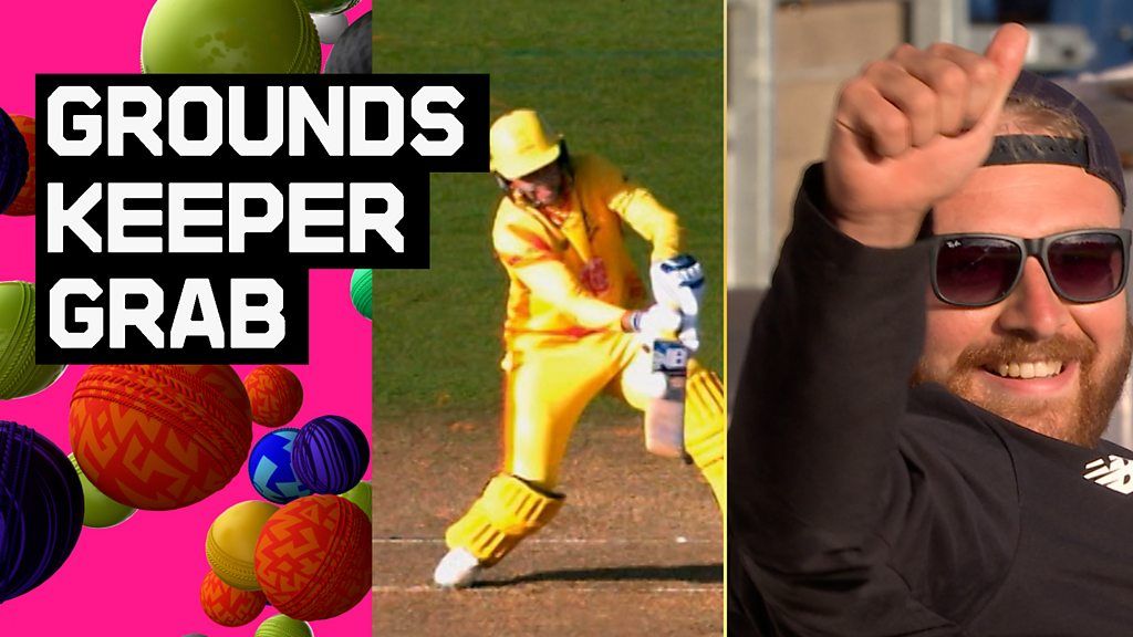 The Hundred 2023: Watch Joe Root's ramp six caught by groundskeeper