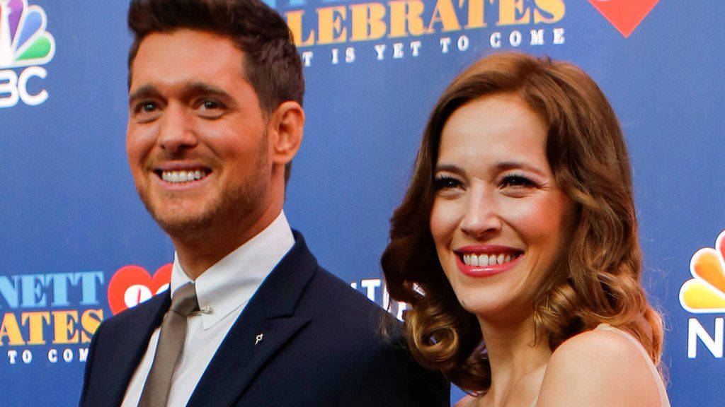 Michael Buble and his wife Luisana