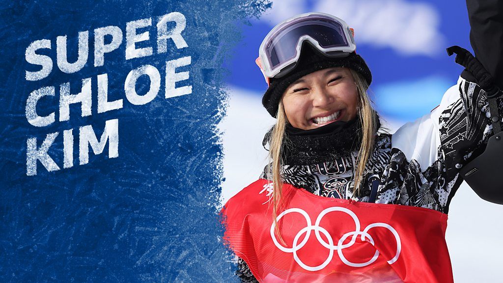 Winter Olympics: USA's Chloe Kim wins second gold career in snowboard halfpipe