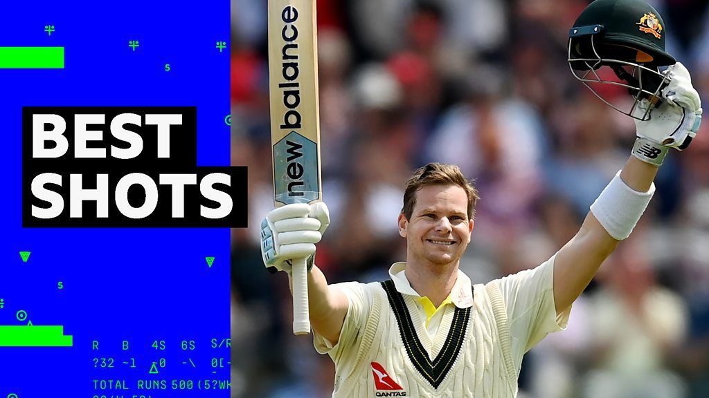 Watch the best shots of Smith's century at Lord's