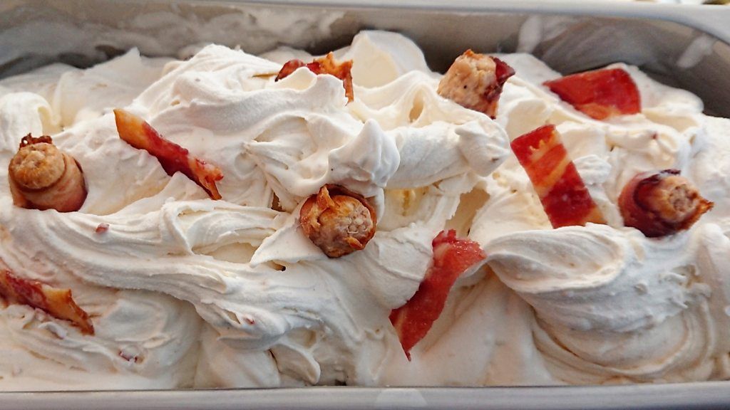 Pigs-in-blankets ice cream