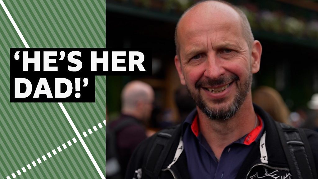 When you bump into the Wimbledon champion's family