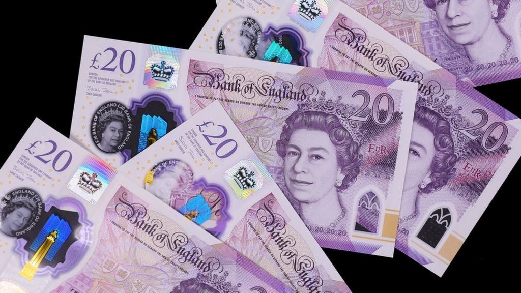 BRITISH 20 POUNDS BANKNOTE REAL CURRENCY YOU WILL RECEIVE THE NOTE IN PICTURE