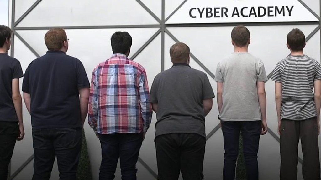 Young people attending the Cyber Academy