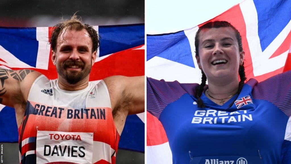Aled Sion Davies (left) and Hollie Arnold (right) have both won gold at the Paralympics